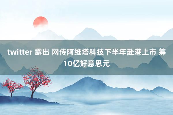 twitter 露出 网传阿维塔科技下半年赴港上市 筹10亿好意思元