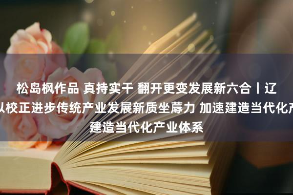 松岛枫作品 真持实干 翻开更变发展新六合丨辽宁河北以校正进步传统产业发展新质坐蓐力 加速建造当代化产业体系