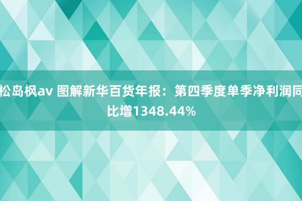 松岛枫av 图解新华百货年报：第四季度单季净利润同比增1348.44%