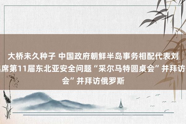 大桥未久种子 中国政府朝鲜半岛事务相配代表刘晓明出席第11届东北亚安全问题“采尔马特圆桌会”并拜访俄罗斯