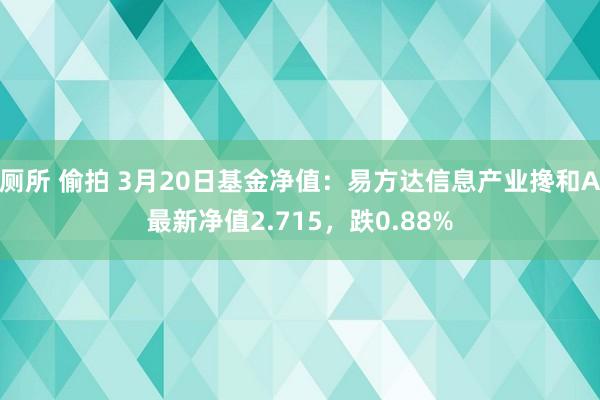 厕所 偷拍 3月20日基金净值：易方达信息产业搀和A最新净值2.715，跌0.88%