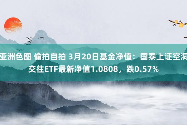 亚洲色图 偷拍自拍 3月20日基金净值：国泰上证空洞交往ETF最新净值1.0808，跌0.57%